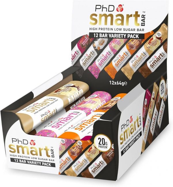 PhD Smart Bar Variety Pack 12x64 g.