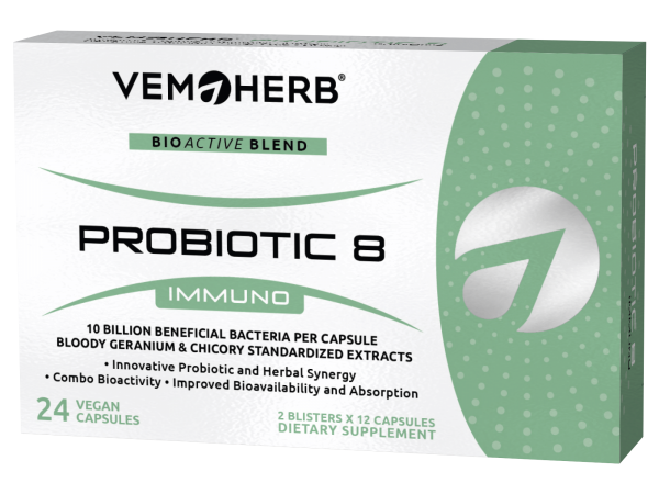 VemoHerb Probiotic 8+ 24 kaps.