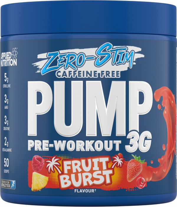 Applied Nutrition Pump 3G Zero Stim Caffeine Free Pre Workout 375 g.